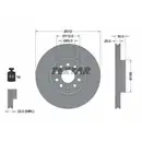 TEXTAR 92120505 Bremsscheiben 2 Stück