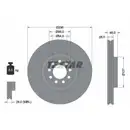 TEXTAR 92155700 Bremsscheiben 2 Stück für IVECO