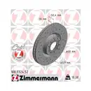 Original ZIMMERMANN 100.3324.52 Bremsscheiben 2 Stück für AUDI