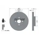TEXTAR 92126003 Bremsscheiben 2 Stück TOYOTA