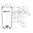 FEBI BILSTEIN 20941 Luftfederbalg