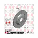 Original ZIMMERMANN 100.3336.52 Bremsscheiben 2 Stück für AUDI