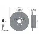 TEXTAR 92162703 Bremsscheiben 2 Stück LAND ROVER