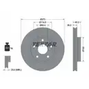 TEXTAR 92163703 Bremsscheiben 2 Stück TOYOTA