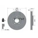 TEXTAR 92178703 Bremsscheiben 2 Stück MITSUBISHI