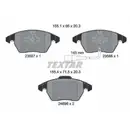 Textar Bremsenset Bremsscheiben Ø312 belüftet Beläge vorn VW Audi Skoda Seat