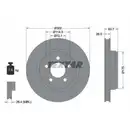TEXTAR 92203303 Bremsscheiben 2 Stück DODGE