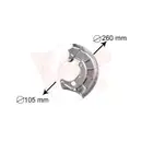 VAN WEZEL 5880371 Spritzblech Bremsscheibe vo. li.