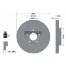 TEXTAR 92253603 Bremsscheiben 2 Stück HYUNDAI