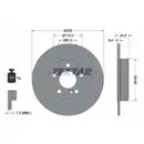 TEXTAR 92241303 Bremsscheiben 2 Stück MERCEDES-BENZ