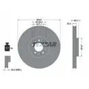 TEXTAR 92256003 Bremsscheiben 2 Stück PEUGEOT