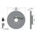 TEXTAR 92255703 Bremsscheiben 2 Stück VOLVO