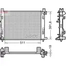 DENSO DRM37002 Kühler für DACIA, RENAULT