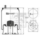FEBI BILSTEIN 45487 Luftfederbalg