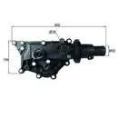 Thermostat Kühlmittel Mahle TH 59 83 Behr für Renault