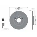 TEXTAR 92267303 Bremsscheiben 2 Stück CITROËN