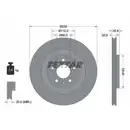 TEXTAR 92238305 Bremsscheiben 2 Stück AUDI