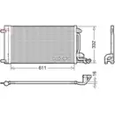 DENSO DCN02034 Kondensator A/C für SEAT, AUDI, SKODA, VW