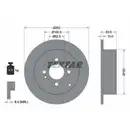 Original TEXTAR 92161303 Bremsscheiben 2 Stück hinten für HYUNDAI