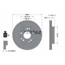 TEXTAR 92038600 Bremsscheiben 2 Stück vorne für MERCEDES-BENZ