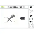 VALEO 861103 Fensterhebersystem ohneKomfort FR Ford