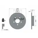 TEXTAR 92106203 Bremsscheiben 2 Stück AUDI