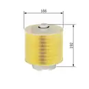 Luftfilter Bosch F 026 400 028 für Audi für VW