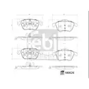 FEBI BILSTEIN 180626 Bremsbelagsatz für PEUGEOT, CITROËN