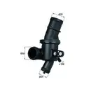 Thermostat Kühlmittel Mahle TH 4 80 Behr für Mercedes Benz für Mercedes Benz