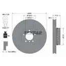 TEXTAR 92182425 Bremsscheiben 2 Stück BMW