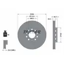 TEXTAR 92057605 Bremsscheiben 2 Stück vorne für AUDI