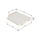 Filter Innenraumluft Bosch 1 987 435 016 für Audi für Seat für Skoda für VW