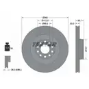 TEXTAR 92112505 Bremsscheiben 2 Stück vorne AUDI