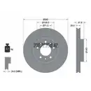 TEXTAR 92267903 Bremsscheiben 2 Stück PEUGEOT