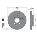 TEXTAR 92174205 Bremsscheiben 2 Stück hinten für AUDI