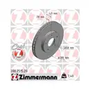 Zimmermann 200.2515.20 Bremsscheiben 2 Stück NISSAN