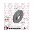 Original ZIMMERMANN 370.3076.52 Bremsscheiben 2 Stück für MAZDA
