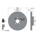 TEXTAR 92160905 Bremsscheiben 2 Stück vorne BMW