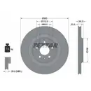 TEXTAR 92160303 Bremsscheiben 2 Stück hinten für AUDI