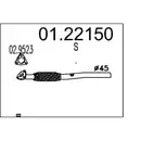 MTS 01.22150 Abgasrohr