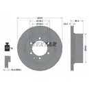 TEXTAR 92146703 Bremsscheiben 2 Stück HYUNDAI