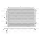 Kühler Motorkühlung Valeo 734413 für Audi für Seat für Skoda für VW für Vw (faw)