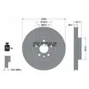 TEXTAR 92159205 Bremsscheiben 2 Stück vorne für VOLVO