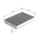 BOSCH 1 987 435 548 Filter, Innenraumluft R 5548