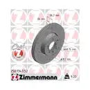 Original ZIMMERMANN 250.1347.52 Bremsscheiben 2 Stück für VW