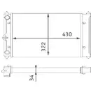 Kühler Motorkühlung Mahle CR 408 000S Behr für Audi für VW für Cupra