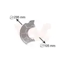 VAN WEZEL 5888372 Spritzblech Bremsscheibe vo. re.