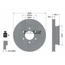 TEXTAR 93143203 Bremsscheiben 2 Stück MERCEDES-BENZ