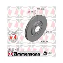 ZIMMERMANN 230.2314.20 Bremsscheiben 2 Stück FIAT