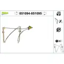 VALEO 851094 Fensterheber (ohne Motor) v L Audi A1
